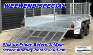8x5 Tandem Trailer with 1500mm Loading Ramp – ATM 2000kg WEEKEND SPECIAL