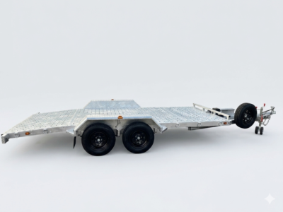 2.9-ton beavertail car trailer hire Alstonville front angle view